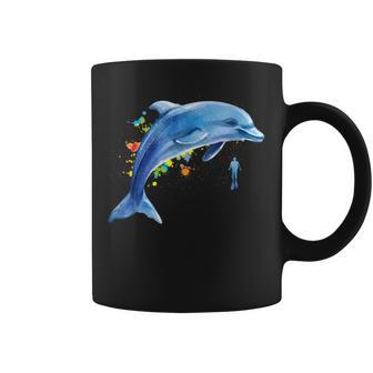 Dolphin Diver Whales Tümmler Dolphin Tassen - Seseable