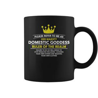 Domestic Goddess Ruler Of The Realm Wife And Mothers Coffee Mug - Monsterry