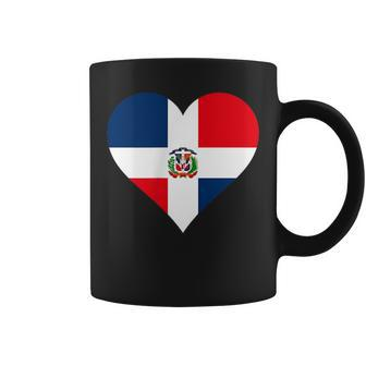 Dominican Republic Flag Heart Dominican Republic Coffee Mug - Monsterry