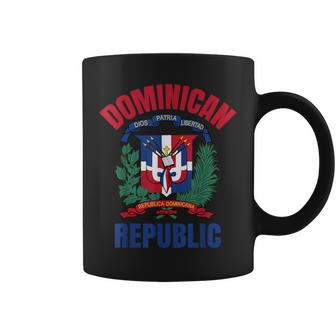 Dominican Republic Flag National Emblem Republica Dominicana Coffee Mug - Monsterry CA
