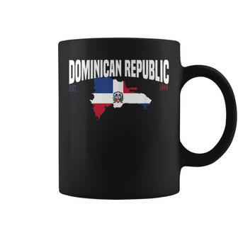 Dominican Republic Map And Flag Happy Independence 2024 Coffee Mug - Monsterry