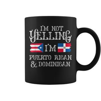 Dominirican Puerto Rico And Republica Dominicana Pride Flag Coffee Mug - Monsterry DE