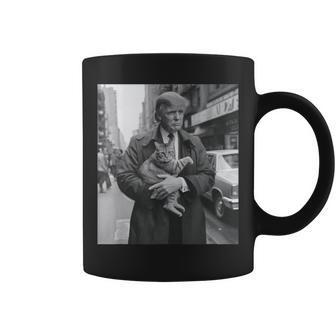 Donald Trump And Cat In Nyc Coffee Mug | Mazezy AU