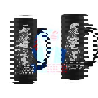 Donald Trump Merica Trump Sunglass Us Flag 4Th Of July Coffee Mug | Mazezy