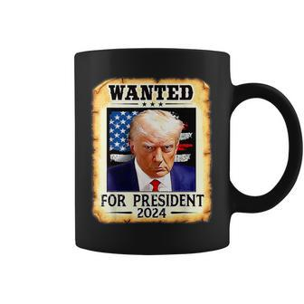 Donald Trump Shot Wanted For US President 2024 Coffee Mug - Monsterry