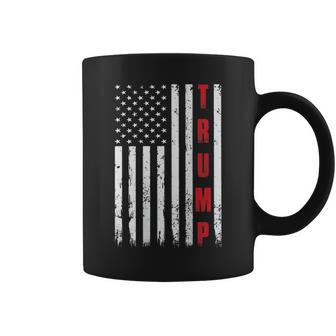 Donald Trump Usa President Vintage Flag On Back Coffee Mug - Monsterry