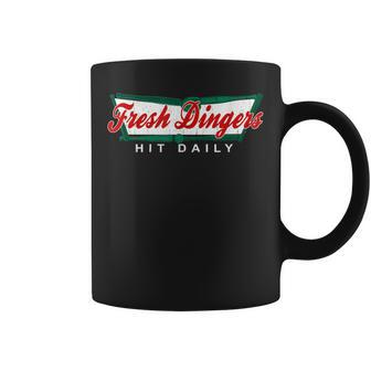 Don't Bunt Hit Fresh Dingers Baseball Softball Game Coffee Mug | Mazezy CA