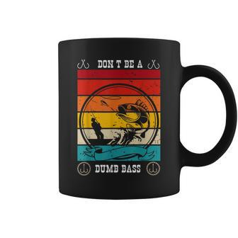 Don't Be A Dumb Bass Fisher Man Outfit & Hmour Father's Day Coffee Mug - Seseable