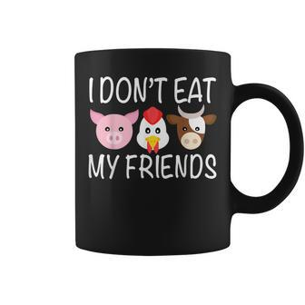 I Don't Eat My Friends Vegetarian Vegan Coffee Mug - Monsterry UK