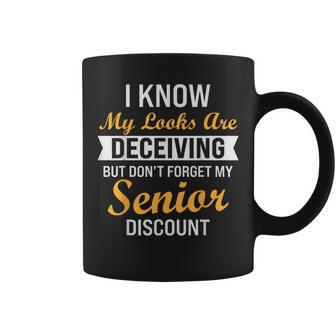 Don't Forget My Senior Discount Old People Coffee Mug - Thegiftio UK
