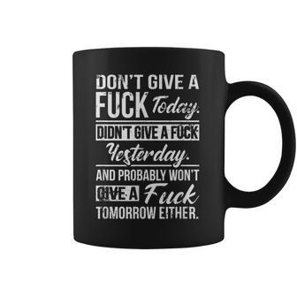 Don't Give A Fuck Sarcastic Swearing Coffee Mug - Thegiftio UK