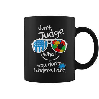 Don't Judge What You Don't Understand Autism Awareness Month Coffee Mug | Mazezy