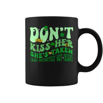 Dont Kiss Her She's St Taken Patrick's Day Couple Matching Coffee Mug - Seseable