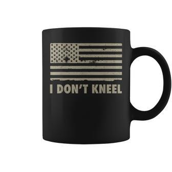 I Don't Kneel Desert Tan Coffee Mug - Monsterry
