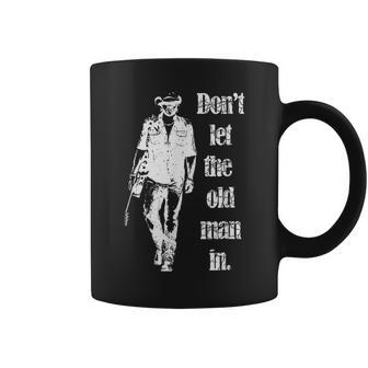Don't Let The Old Man In Vintage Walking With A Guitar Coffee Mug - Seseable