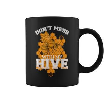 Don't Mess With My Hive Beekeeping Beekeeper Beehive Coffee Mug - Thegiftio UK