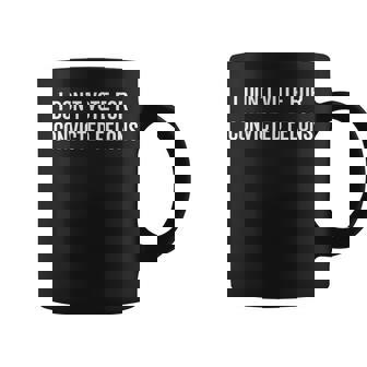 I Don't Vote For Convicted Felons Anti-Trump Coffee Mug | Mazezy