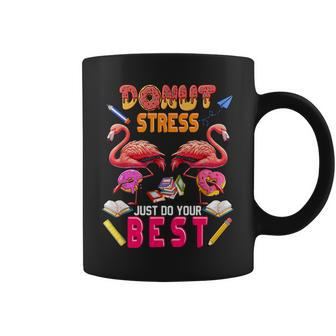 Donut Stress Just Do Best Costume Donuts Lover Flamingos Coffee Mug - Monsterry CA