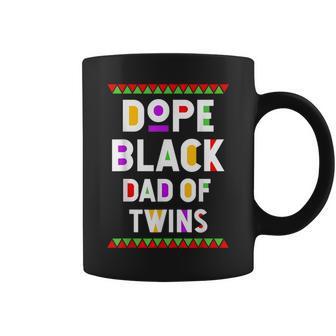 Dope Black Dad Of Twins African American Black History Month Coffee Mug - Monsterry AU