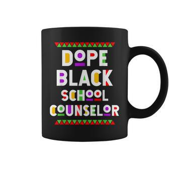 Dope Black School Counselor African American Job Proud Coffee Mug - Monsterry