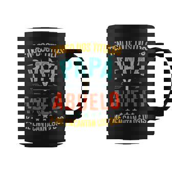 Dos Titulos Papá Y Abuelo Encantan Los Dos Día Del Padre Coffee Mug | Mazezy