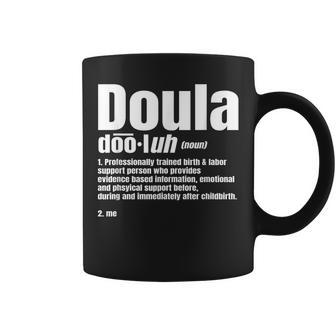 Doula Noun Birth Companion Childbirth Post-Birth Supporter Coffee Mug - Monsterry