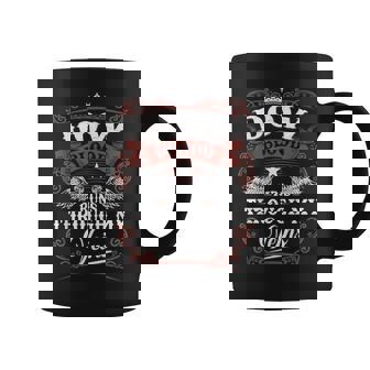 Dow Blood Runs Through My Veins Vintage Family Name Coffee Mug - Seseable