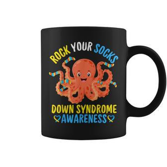 Down Syndrome Awareness Octopus Rock Your Sock Kid Coffee Mug - Seseable