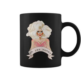 Drag Queen Doll Face Oh Yes Honey Coffee Mug - Monsterry UK