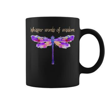 Dragonfly Whisper Words Wisdom Hippie Classique Coffee Mug | Crazezy