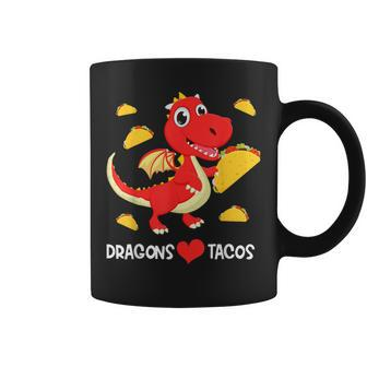 Dragons Love Tacos Cute Dragon Lover Boy Girl Mexico Taco Coffee Mug - Seseable