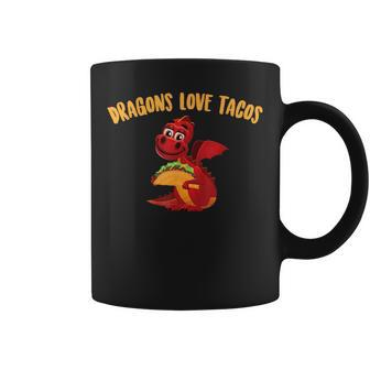 Dragons Love Tacos Cool Fish Tacos Dish Coffee Mug - Monsterry