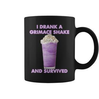 I Drank A Grimace Shake And Survived Coffee Mug - Seseable