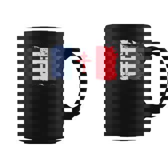 Drapeau Français Avec Croix De Lorraine Tasse - Cadeauxyz