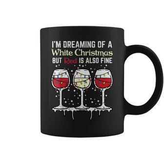 Dreaming White Christmas Red Also Fine Xmas Men Coffee Mug | Mazezy