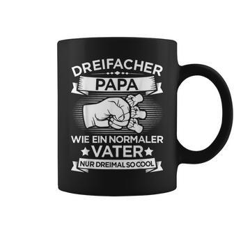 Dreifacher Papaater 3 Kinder Zumatertag Geburtstag Tassen - Geschenkecke