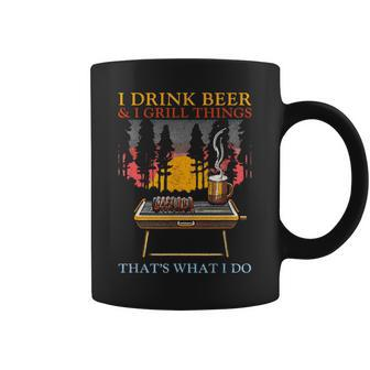 I Drink Beer And I Grill Things Barbecue Beer Lover Coffee Mug - Thegiftio UK