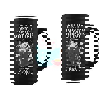 Drink Tea Read Books Be Happy Cat Lover Tea Drinker Tasse - Cadeauxyz