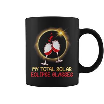 Drinking Wine And Watching My Total Solar Eclipse Glasses Coffee Mug | Mazezy AU