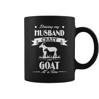 Driving My Husband Crazye Goat At A Time Coffee Mug | Mazezy DE