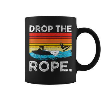 Drop The Rope Surfboarding Surfer Summer Surf Water Sports Coffee Mug - Monsterry CA