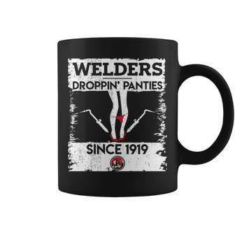 Droppin' Panties Dirty Badass Welder Welding Coffee Mug | Mazezy