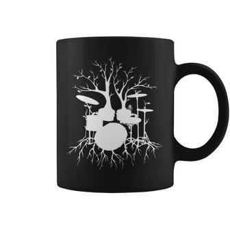 Drum Set Tree For Drummer Musician Live The Beat Coffee Mug | Mazezy