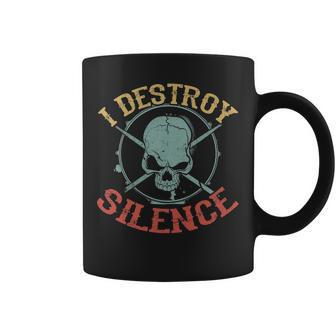 Drummer Drum Lover I Destroy Silence Coffee Mug | Mazezy