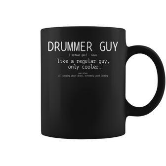 Drummer Guy Definition Vintage Drums Drumming Coffee Mug - Monsterry AU