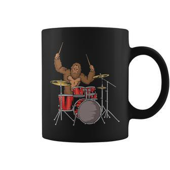 Drummer Sasquatch Bigfoot Drum Player Coffee Mug | Mazezy