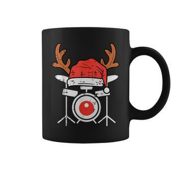 Drums Christmas Music Instrument Band Drummer Rock Xmas Coffee Mug - Monsterry AU