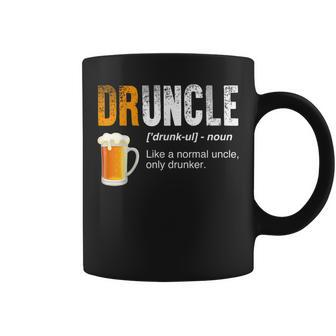 Druncle Like A Normal Uncle Only Drunker Beer Coffee Mug - Thegiftio UK