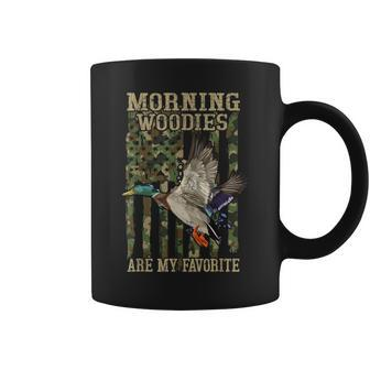 Duck- Morning Woodies My Favorite Hunter Hunting Coffee Mug | Mazezy