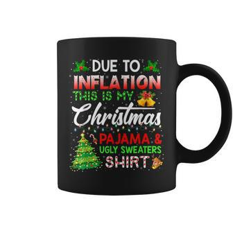 Due To Inflation Ugly Christmas Sweaters Xmas Kid Coffee Mug - Monsterry CA